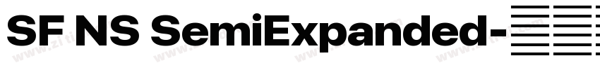 SF NS SemiExpanded字体转换